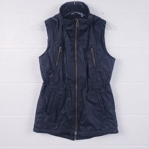 Athleta Alpine Air Black Vest Fleece Lined Full Zip Women's Size XS